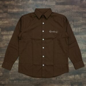 Homeland Cursive Embroidery RFD Cotton Casual Shirt